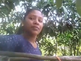 Village girl gets naughty in the shower
