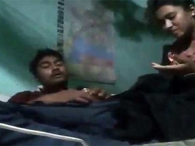 Dehati girl with a big ass gives her boyfriend a blowjob