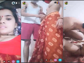 Desi couple enjoys live cam show with Dehati
