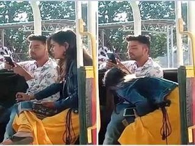 College girl gets naughty in public with her bf