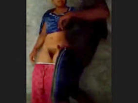 Desi couple sneaks in some steamy time with secret oiling and sex