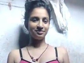 Nude Indian girl Ria's solo bathroom selfie video