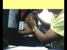 Desi MMS scandal: Big boobs and boob press in office sex video