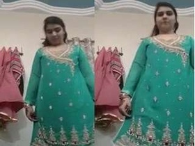 College girl gets naughty while changing her clothes