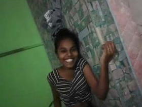 Tamil girl takes on a big cock and talks dirty in clear HD video