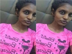 Aunty's secret bathing session in a village