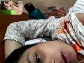 Naughty Indian girl takes a steamy video call in the nude