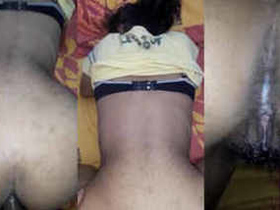 Indian teen gets doggy style from boyfriend