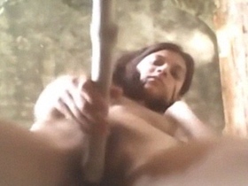 Indian woman uses dildo for pleasure in solo masturbation video