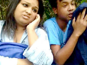 Desi schoolgirl caught in park with teacher