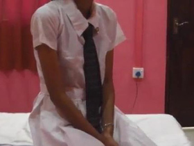Young Indian girl's first XXX video released online