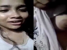 Bangladeshi girl reveals her body and engages in conversation in Bangla