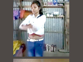 Cute Indian girl goes nude in a video collection