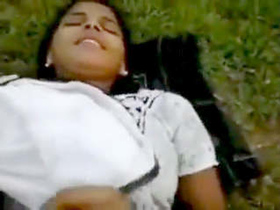 Desi couple's steamy outdoor sex in the village