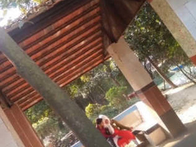 College students indulge in outdoor romance in a Desi setting