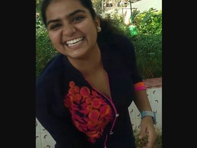 Priya, the Indian college girl, gives a blowjob in stairs with her boyfriend