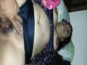 Baby's pussy gets fingertip touching and licking