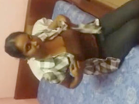 Tamil girl removes clothes and performs oral sex on a big dick