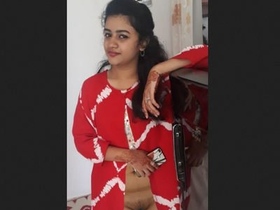 Cute Desi girl gives a blowjob in this video