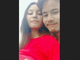 Outdoor romance with young couple explores their love for each other's ass