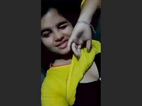Indian college student flaunts her big boobs and dripping pussy