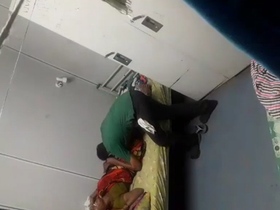 Office cleaning turns into a messy fucking session
