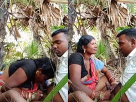 Three videos of a rural Indian bhabhi getting fucked in outdoor settings