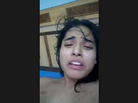 Loud moans heard as teenager inserts lollipop into her vagina and anus
