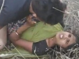 A stunning bhabi indulges in outdoor sex in a beautiful setting