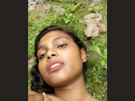 Super girl's outdoor adventure with cute moans and fucking