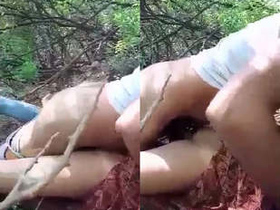 Desi teen gets naughty in the wild