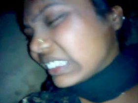 Cute girl gets hurt during intense sex