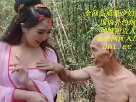 Sorcerer and elderly man have sex in witch's house