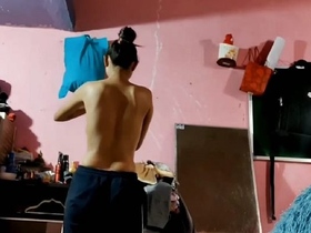 Desi girl strips naked and films herself changing clothes
