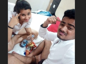 Young couple indulges in steamy hotel room sex with audio