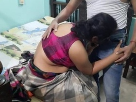 Horny bhabhi gets fucked in her tight saree