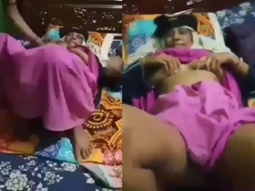 Mature couple has sex in front of younger couple
