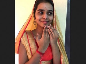 Cute Desi teen Marge in a hot video