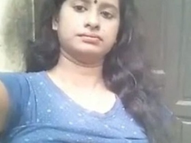 Adorable country wife flaunts her breasts