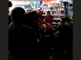 Busty Indian bhabhi satisfies her cravings in a public place