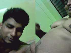 A mallu wife enjoys pussy licking by her husband
