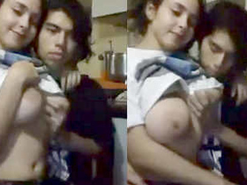 Siblings share boobs and engage in oral sex