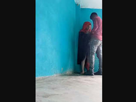 Muslim girl in hijab lingerie gets caught on camera having sex