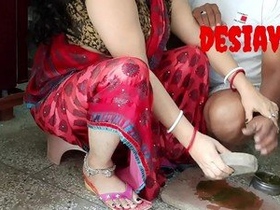 Desi beauty Avni Bangali gets her pussy licked and fucked in the kitchen