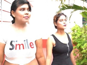 Paid lesbian performers reach new heights of pleasure in this video