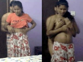 Lactating Indian babe gives a hot blowjob for cash