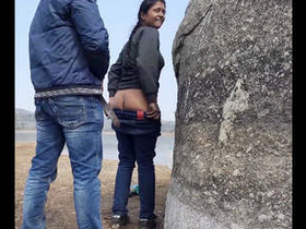 Couple gets caught having sex on the beach in a daring act