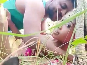 A stunning Indian girl satisfies her cravings for passion in the wilderness