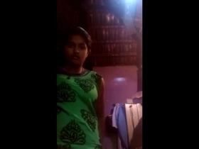 Schoolgirl's big tits on full display in steamy video