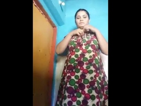 Nude selfie of a desi girl in a village setting